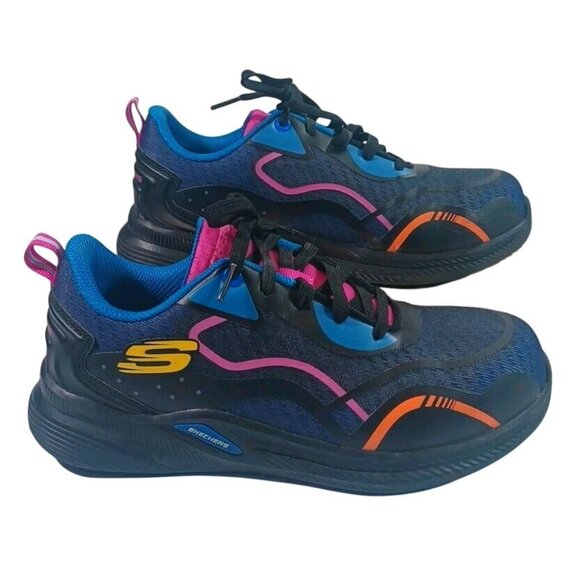 Skechers Carbix Carbon Toe Women's 7.5 EU 37.5 Blue Athletic Work Shoes Sneakers - Picture 7 of 9